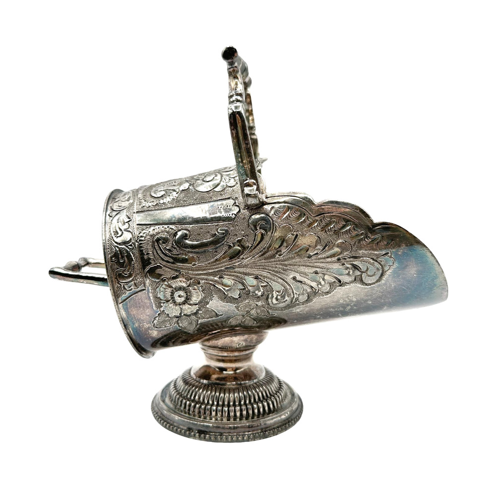 Antique Thomas Otley and Sons Silver Plated Sugar Scuttle Sheffield England